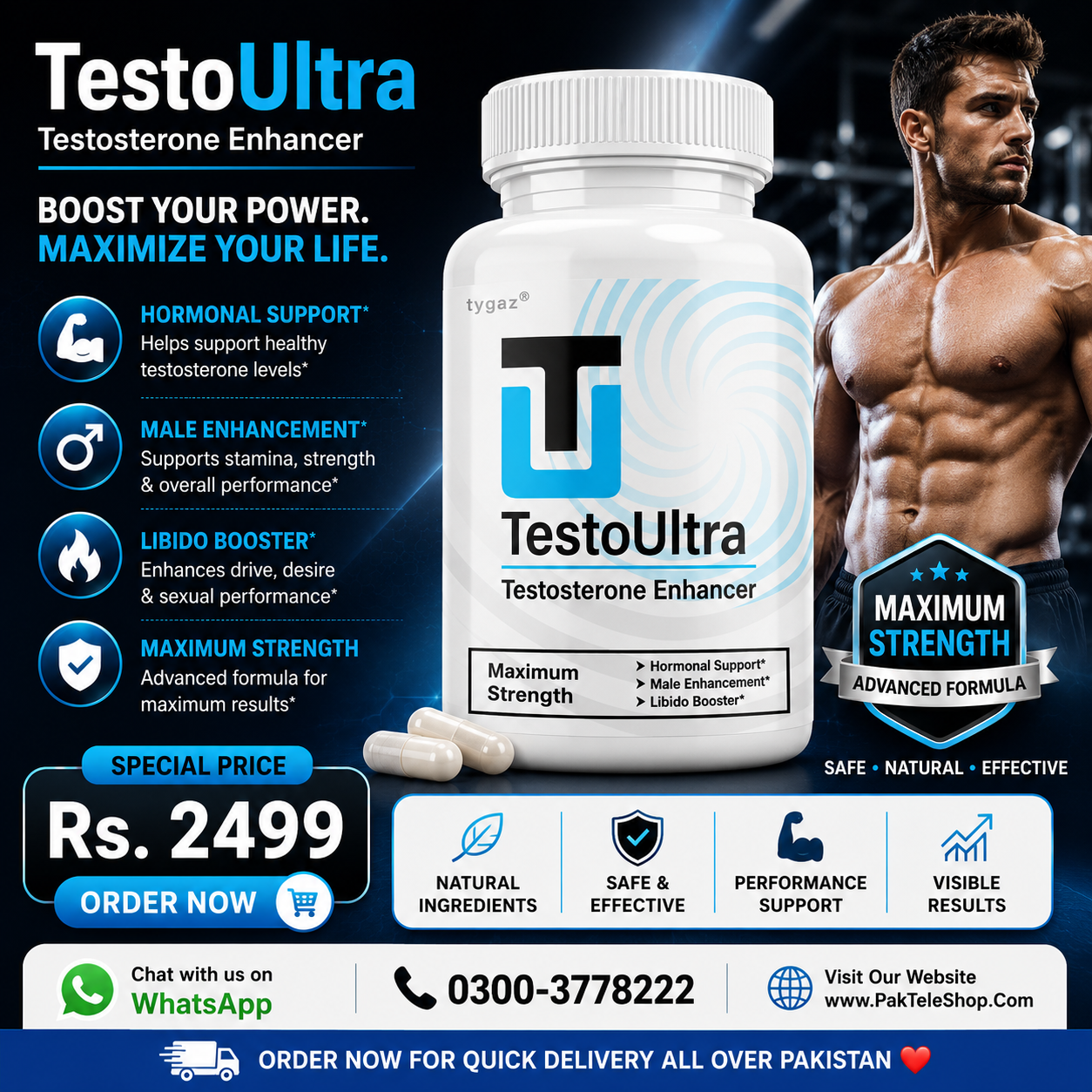 Testo Ultra Capsule Price in Pakistan — photo 1