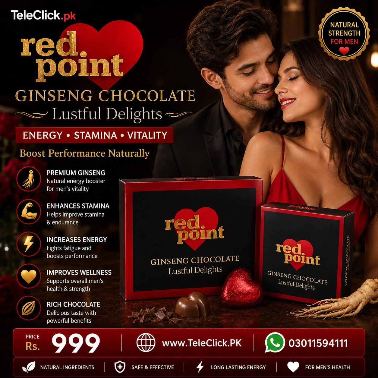 Red Point Ginseng Chocolate - 03011594111