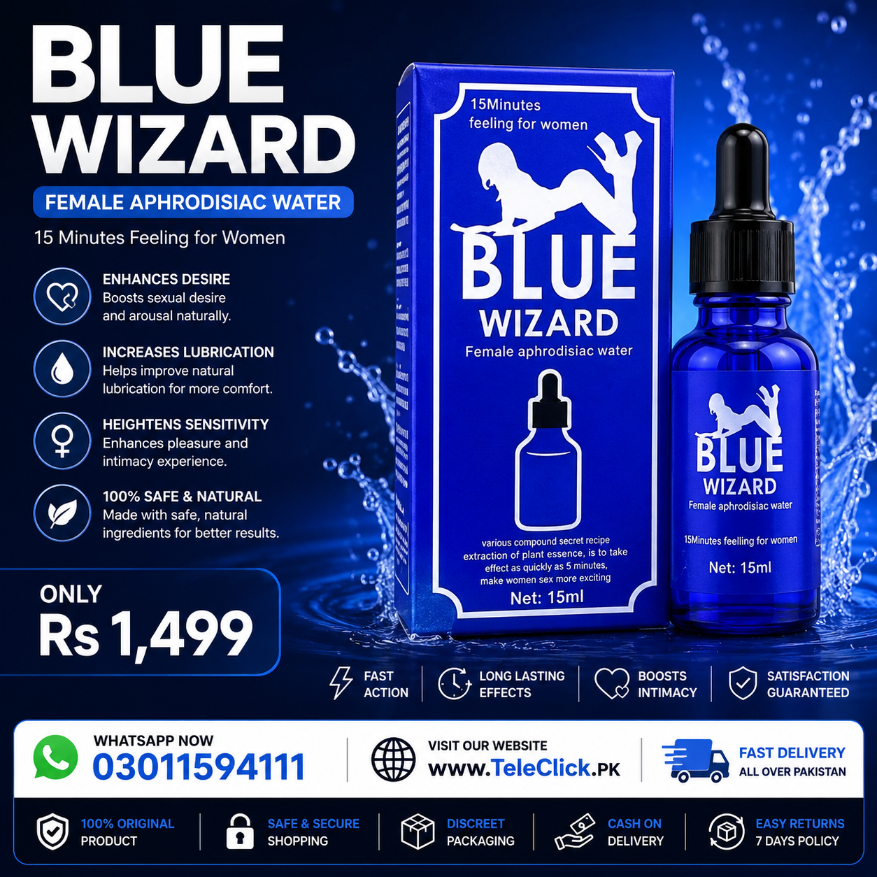 Blue Wizard Drops In Pakistan - 03011594111