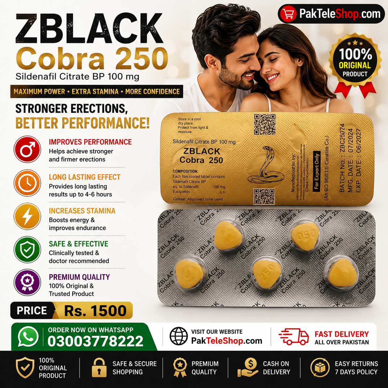Z Black Cobra 250 In Pakistan - 03003778222 — photo 2