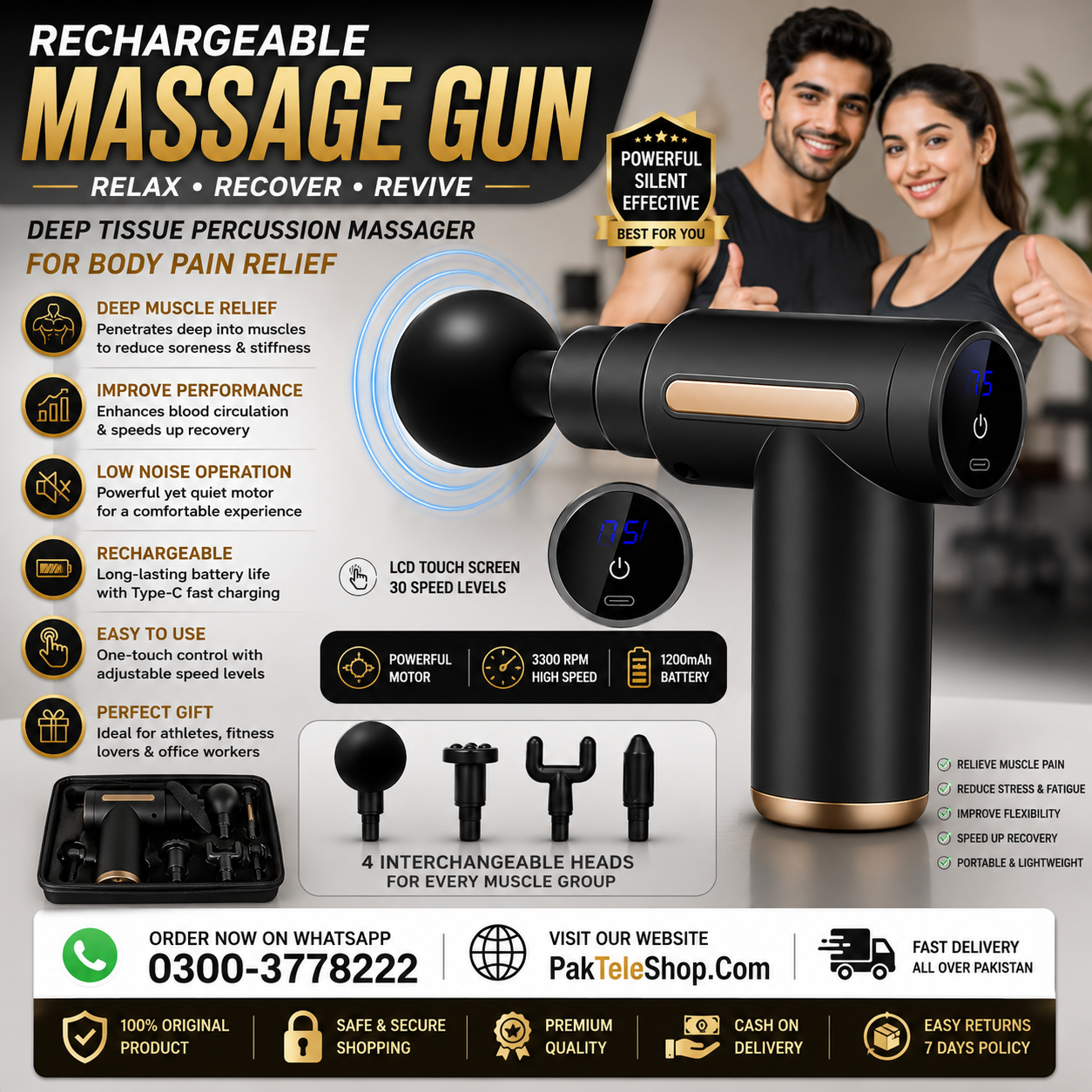 Rechargeable Massage Gun